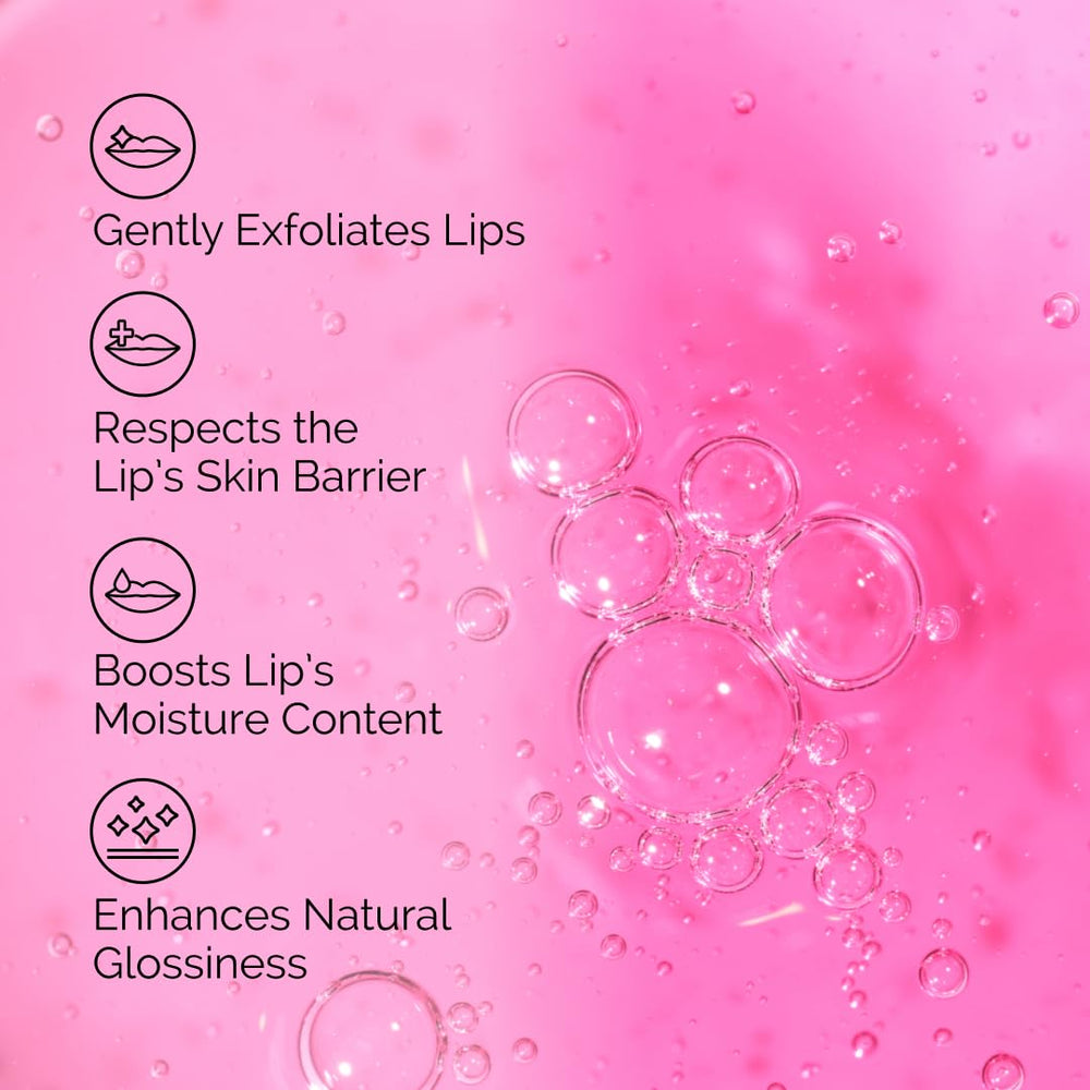 The Ordinary lip serum texture drop on fingertip highlighting lightweight gel and hydrating consistency