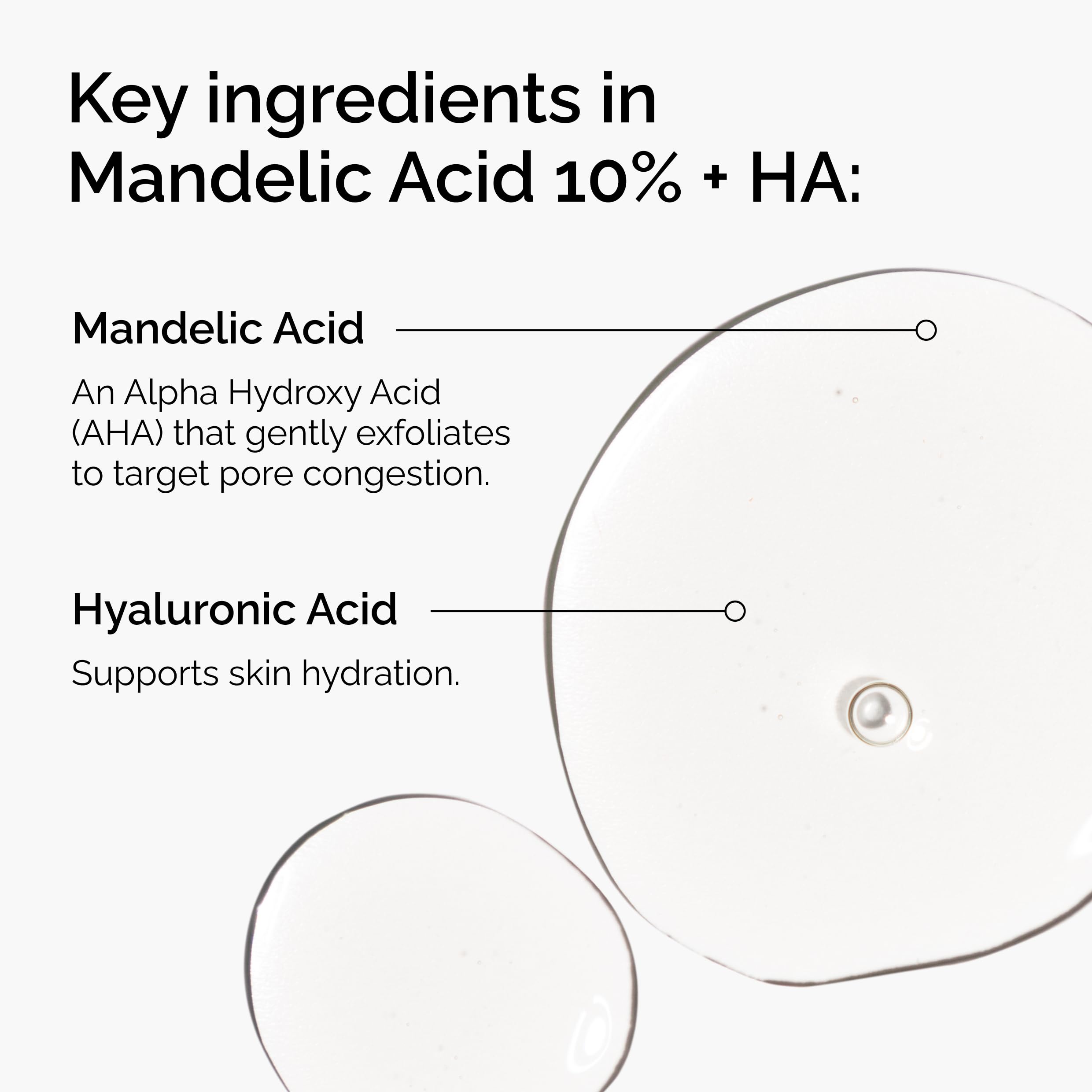 The Ordinary mandelic acid dropper dispensing serum demonstrating easy application