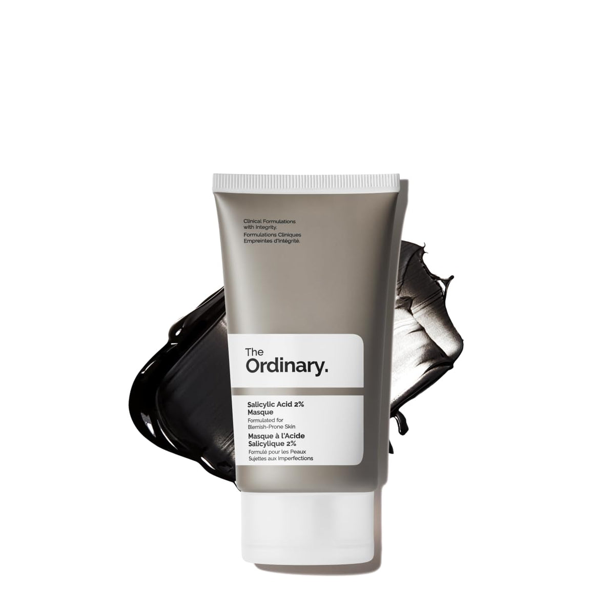 The Ordinary masque front packaging showing product and size, clarifies skin quickly