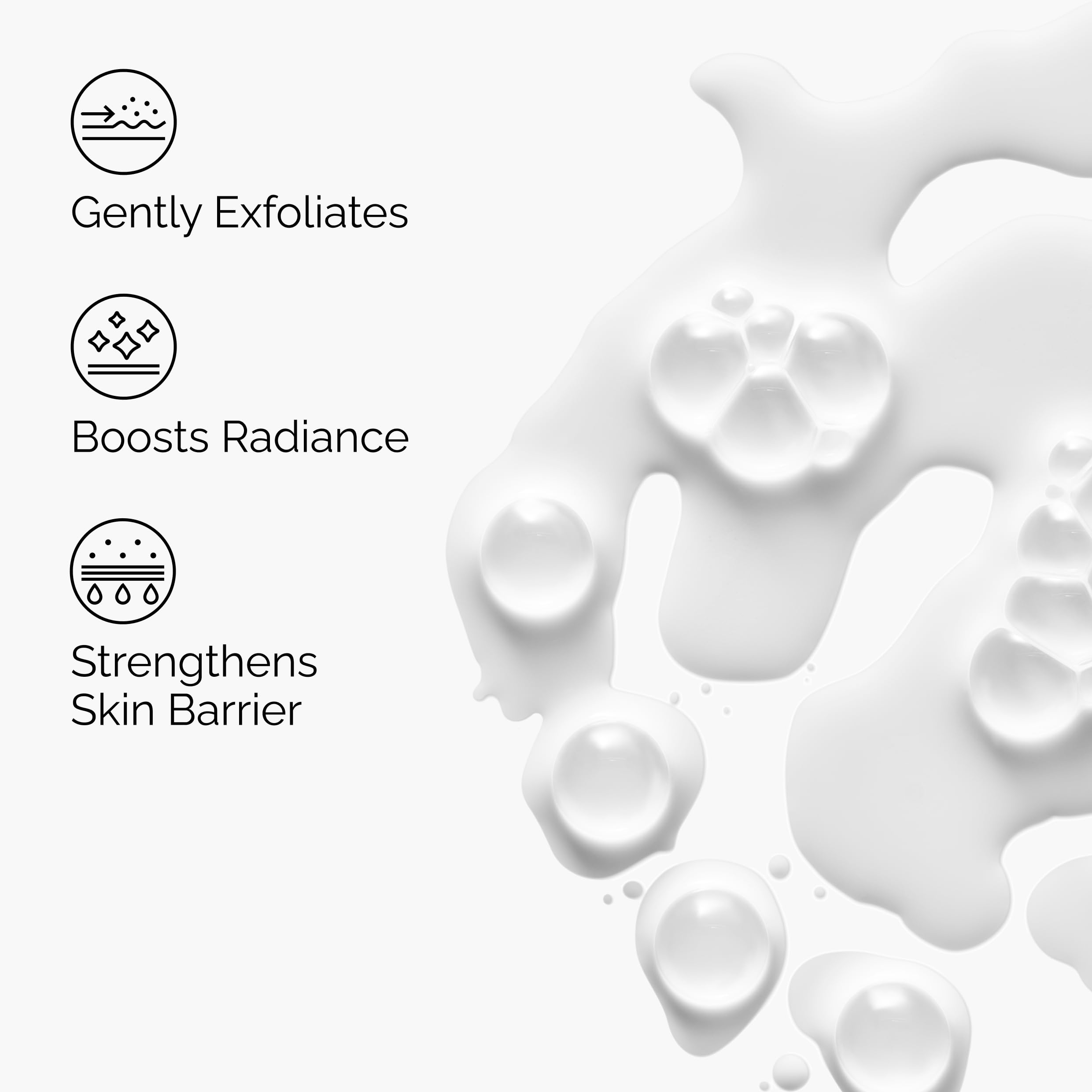 Close-up of The Ordinary label highlighting active saccharomyces ferment and ingredient clarity