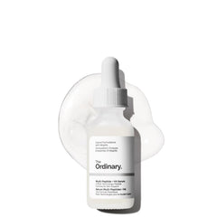 The Ordinary front bottle packaging showing product and branding benefits