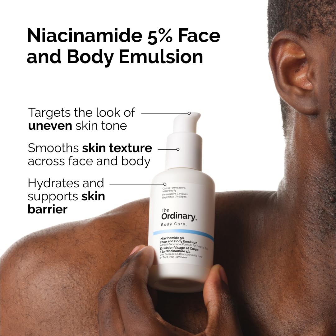 The Ordinary Niacinamide 5% emulsion close-up showing texture and quick absorption benefit
