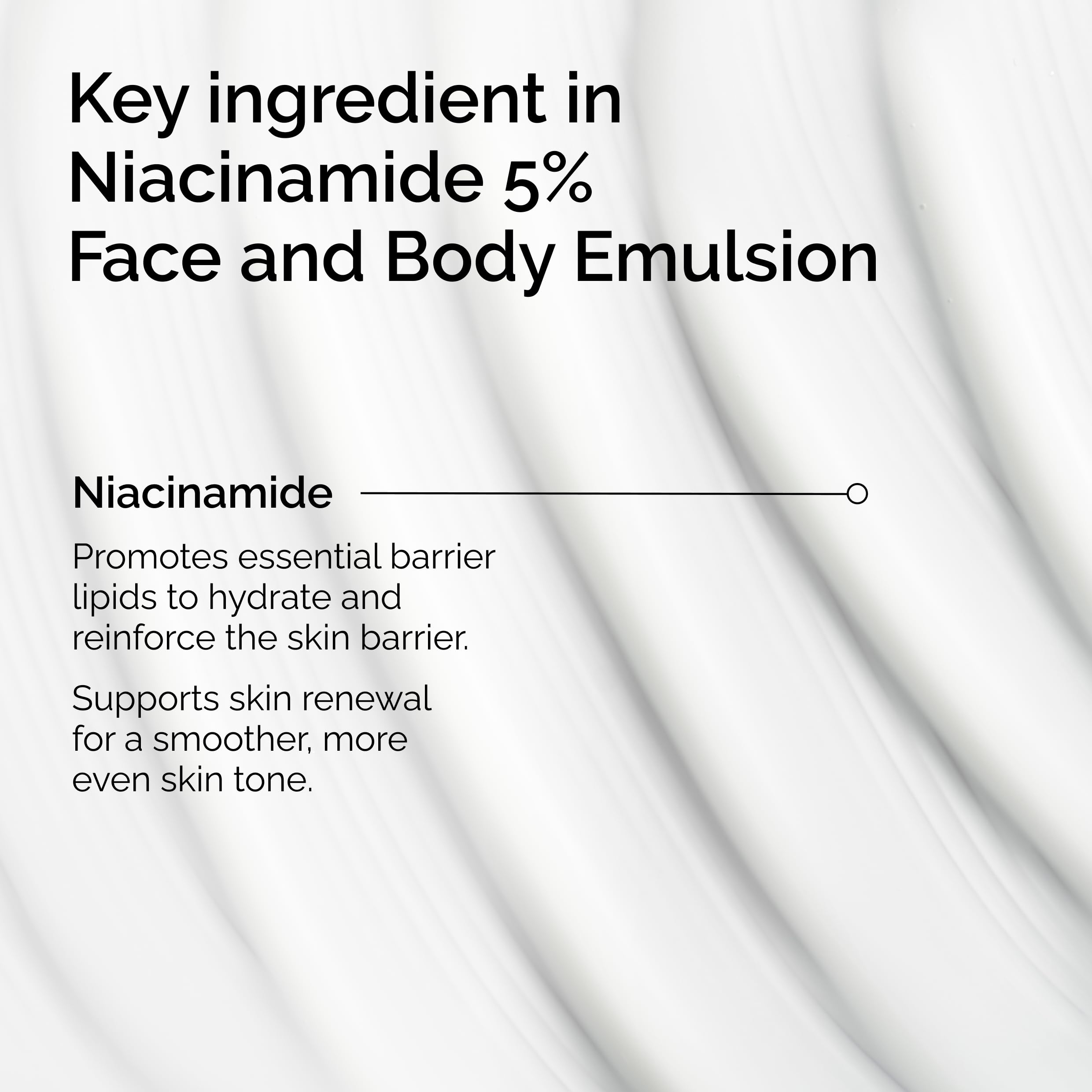 The Ordinary pump dispensing emulsion emphasizing quick absorption and no sticky residue