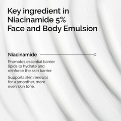 The Ordinary pump dispensing emulsion emphasizing quick absorption and no sticky residue