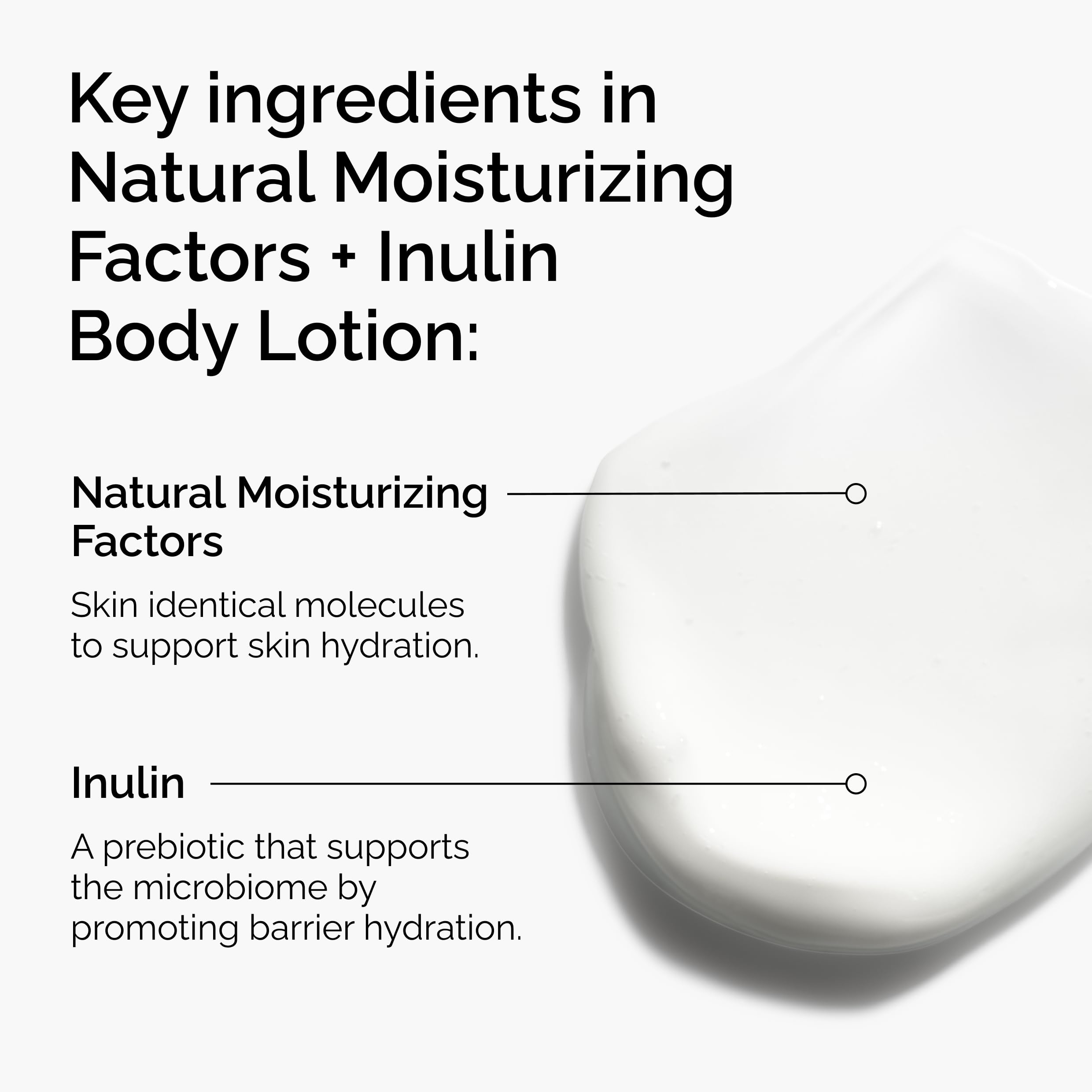 Pump dispensing The Ordinary lotion demonstrating easy daily use benefit