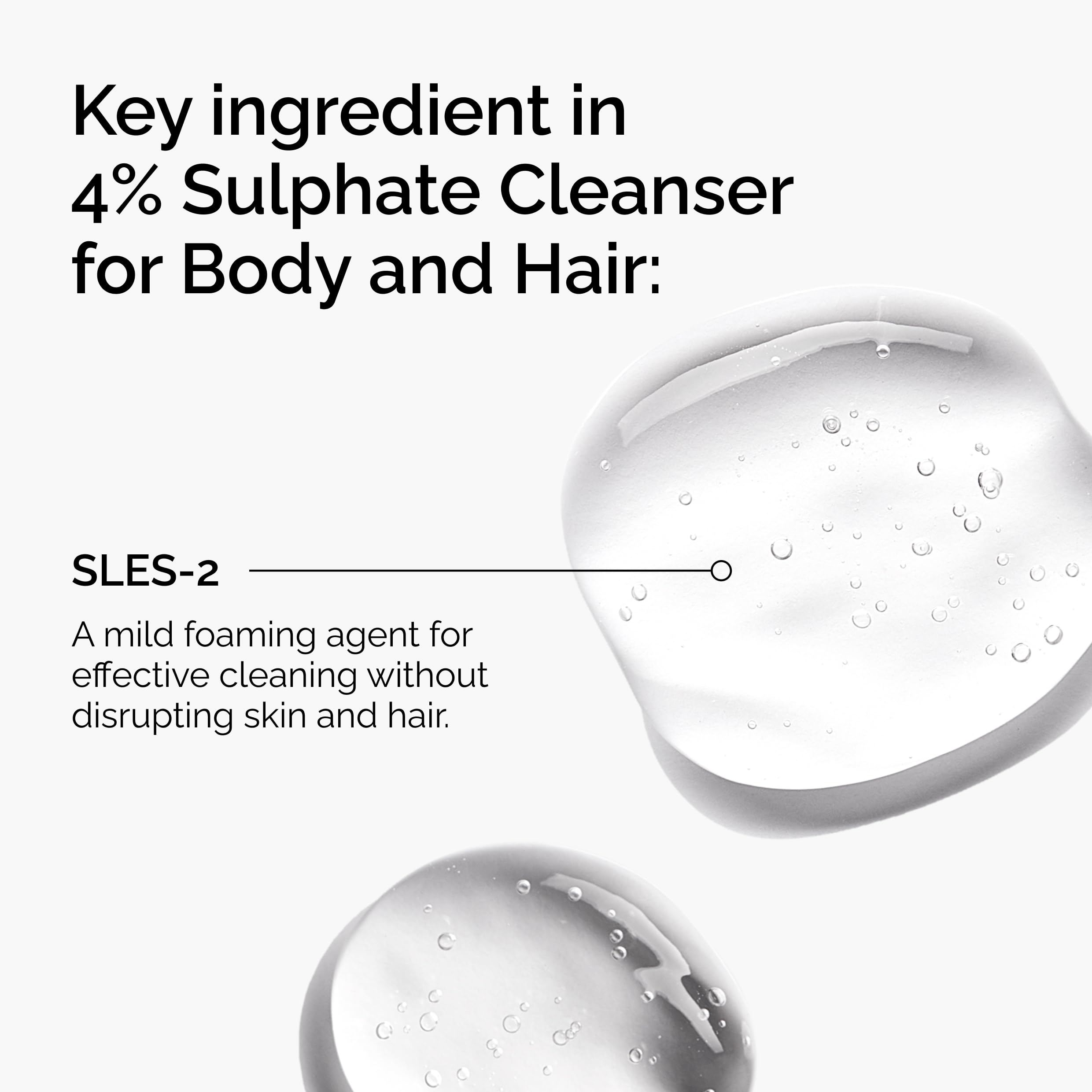 The Ordinary clear gel texture on fingertips highlighting a gentle, low-foam cleanse