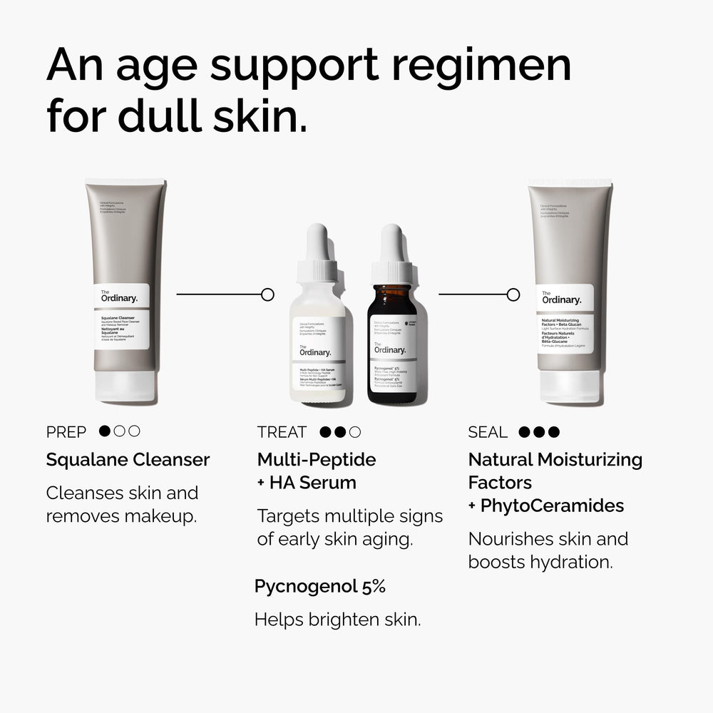 The Ordinary bottle in a bathroom routine setting suggesting daily use benefits