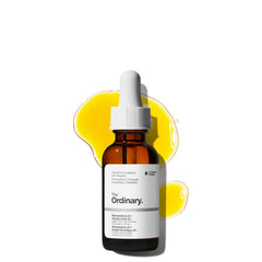 The Ordinary front packaging showing bottle and label, conveys clarity
