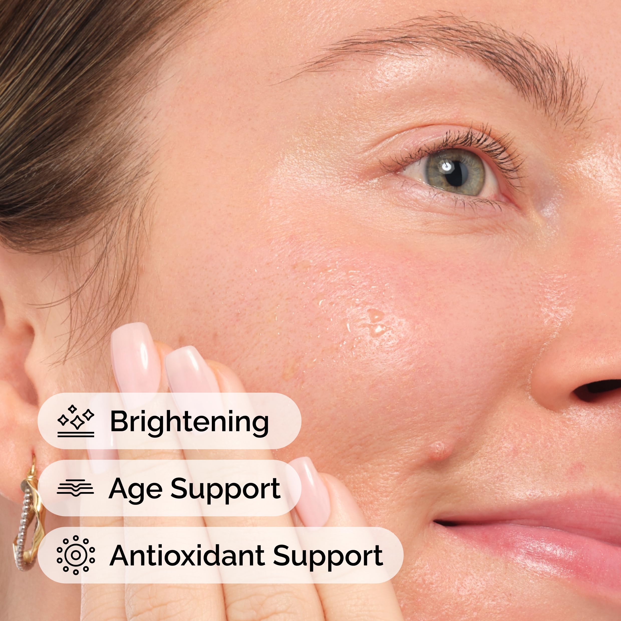 The Ordinary serum on hand to show texture and lightweight spreadability