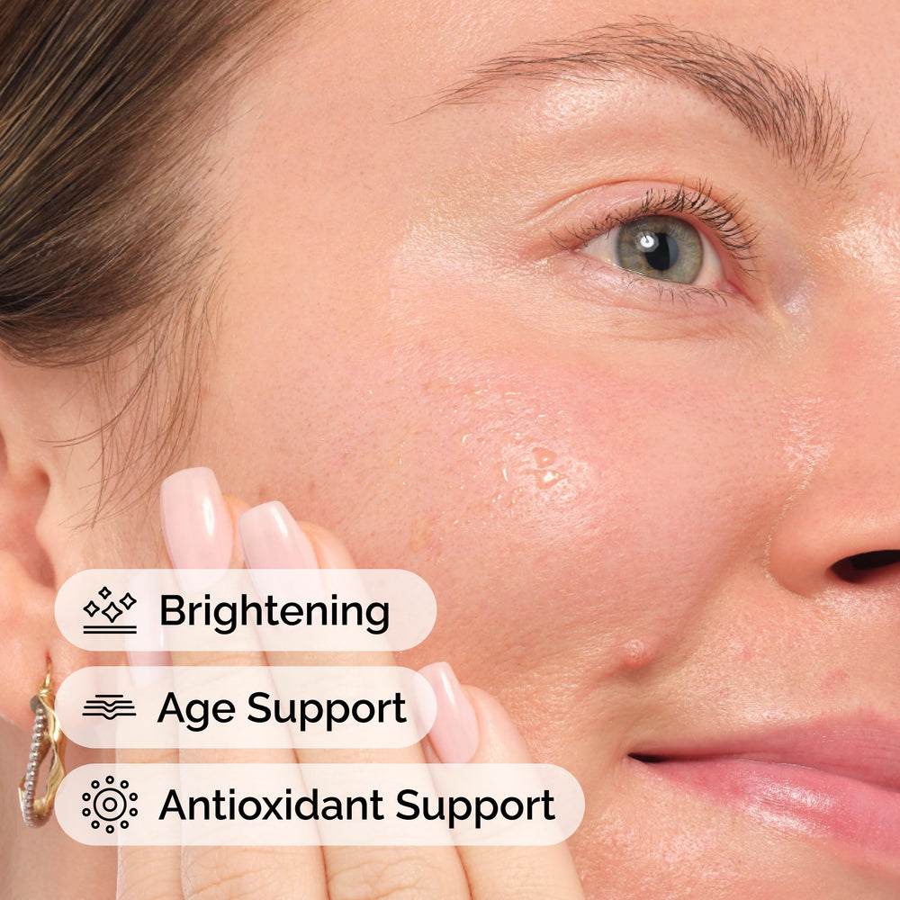 The Ordinary serum on hand to show texture and lightweight spreadability