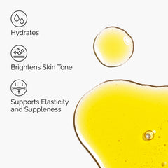 The Ordinary oil texture on fingertips highlighting smooth absorbency benefit
