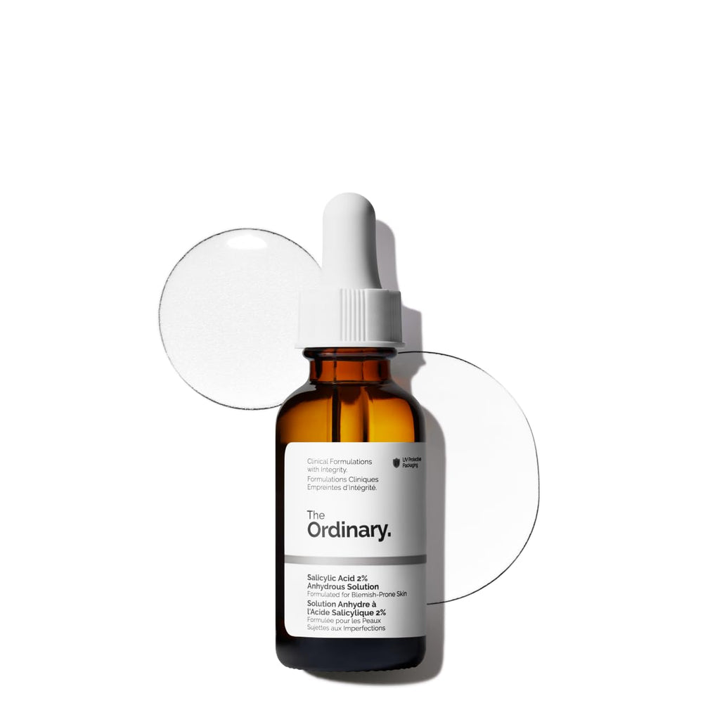The Ordinary bottle front view showing label and size, highlighting clarity