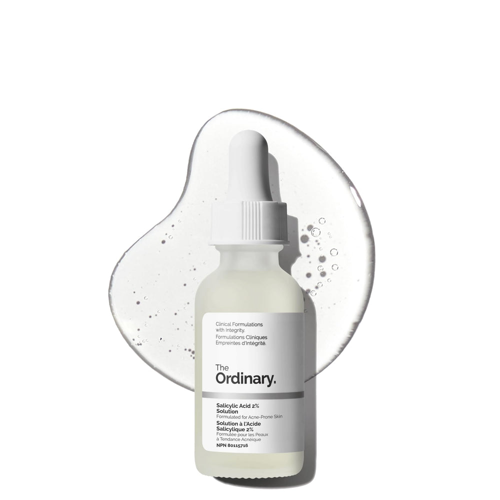 The Ordinary front packaging showing bottle and clear product for quick identification and use