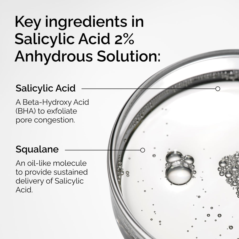 The Ordinary serum texture close-up on skin, showing smooth emollient delivery
