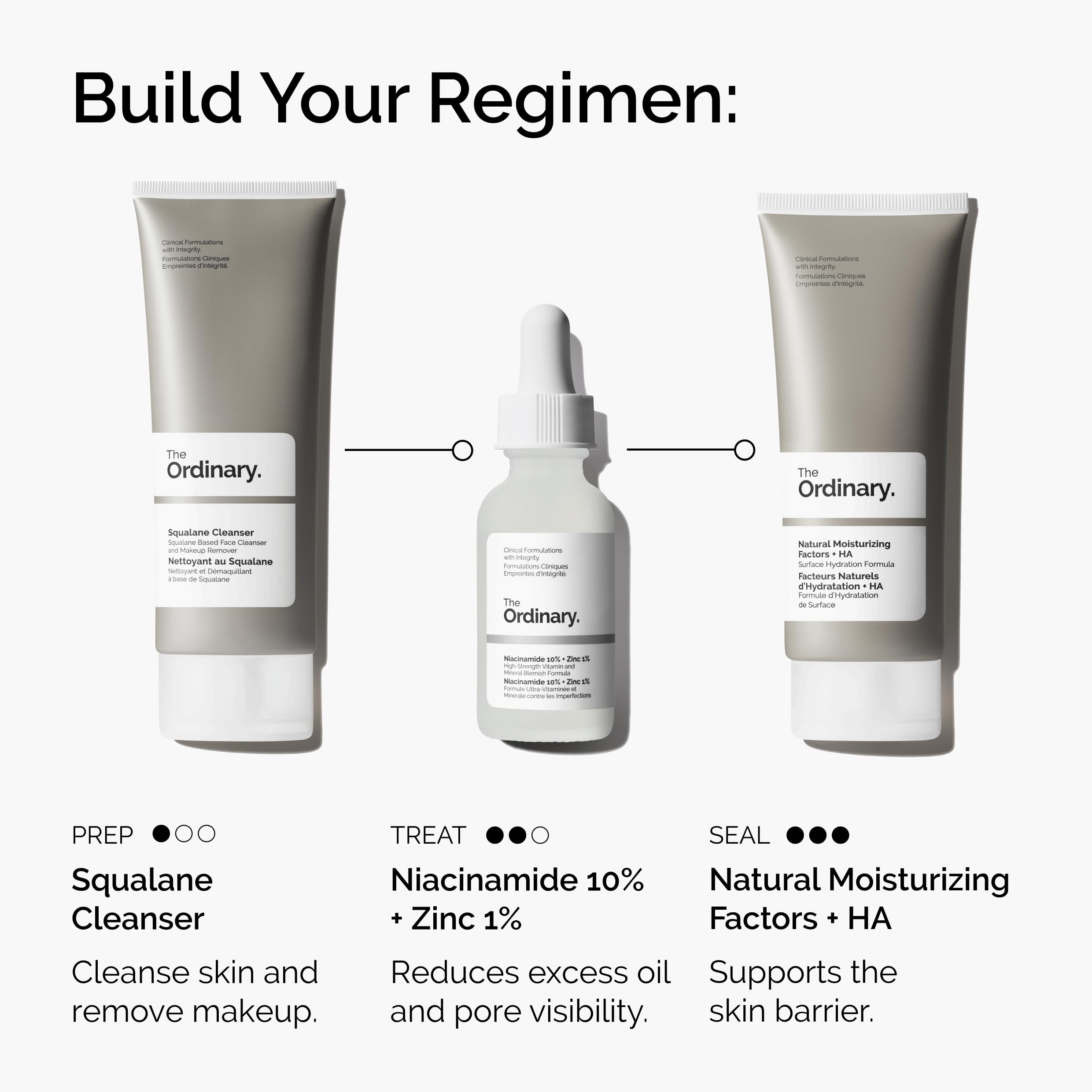 The Ordinary serum applied to cheek illustrating smoother texture and refined pores