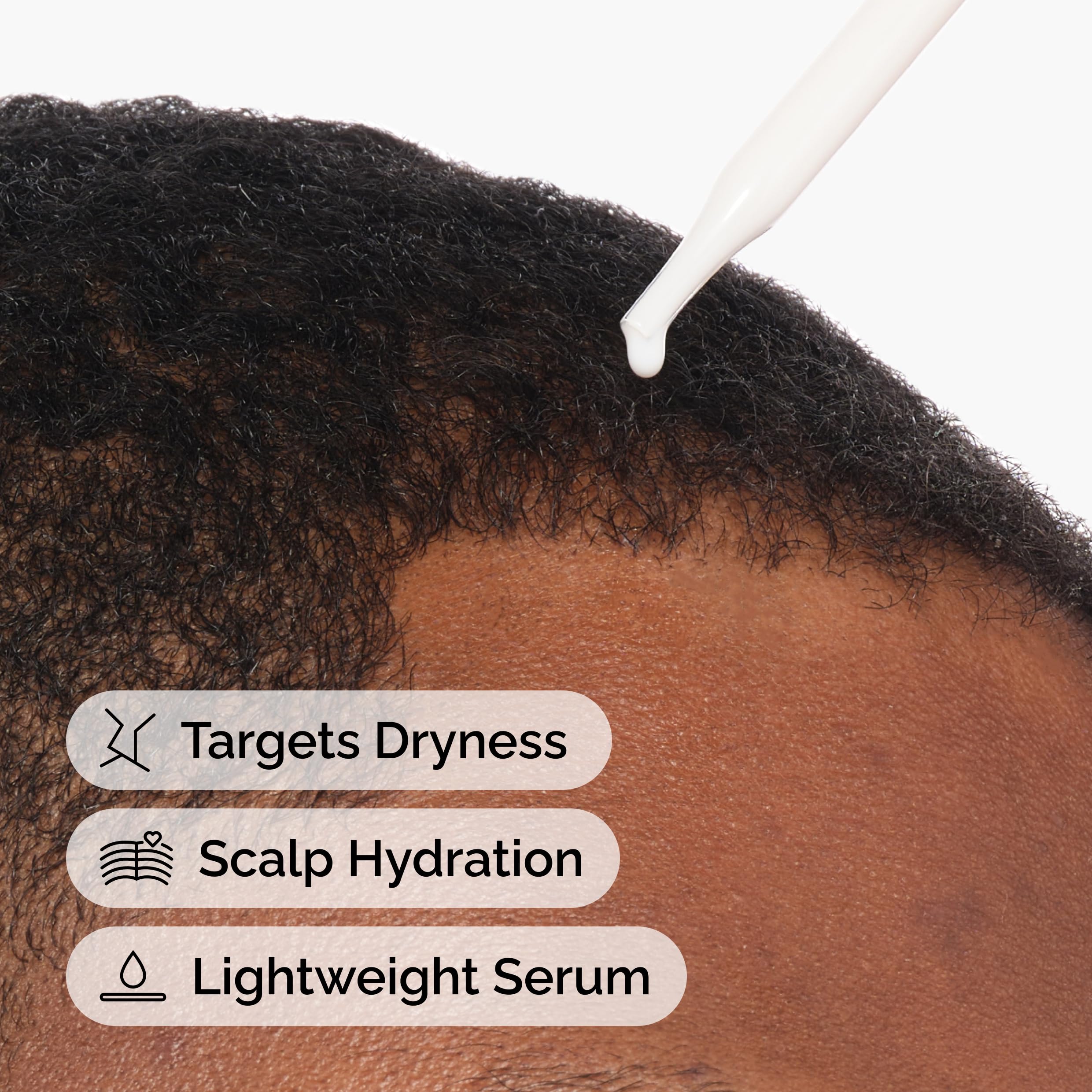 The Ordinary being massaged into scalp, demonstrating easy absorption
