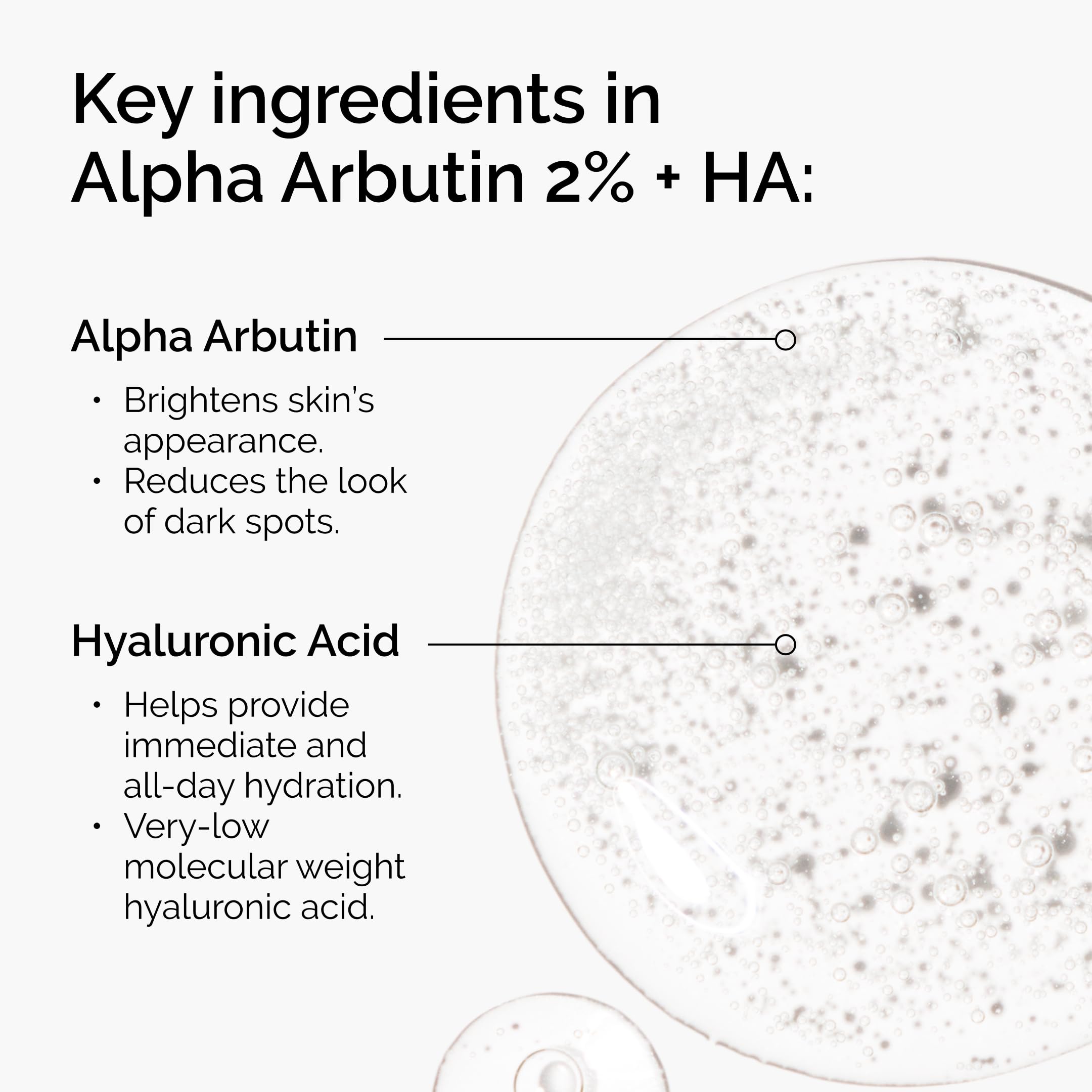 The Ordinary serum applied to skin showing targeted spot treatment