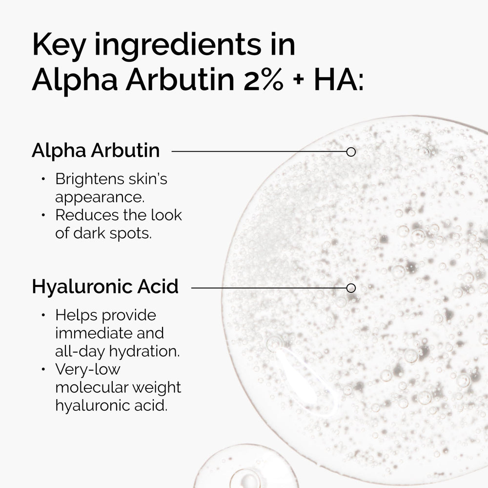 The Ordinary serum applied to skin showing targeted spot treatment