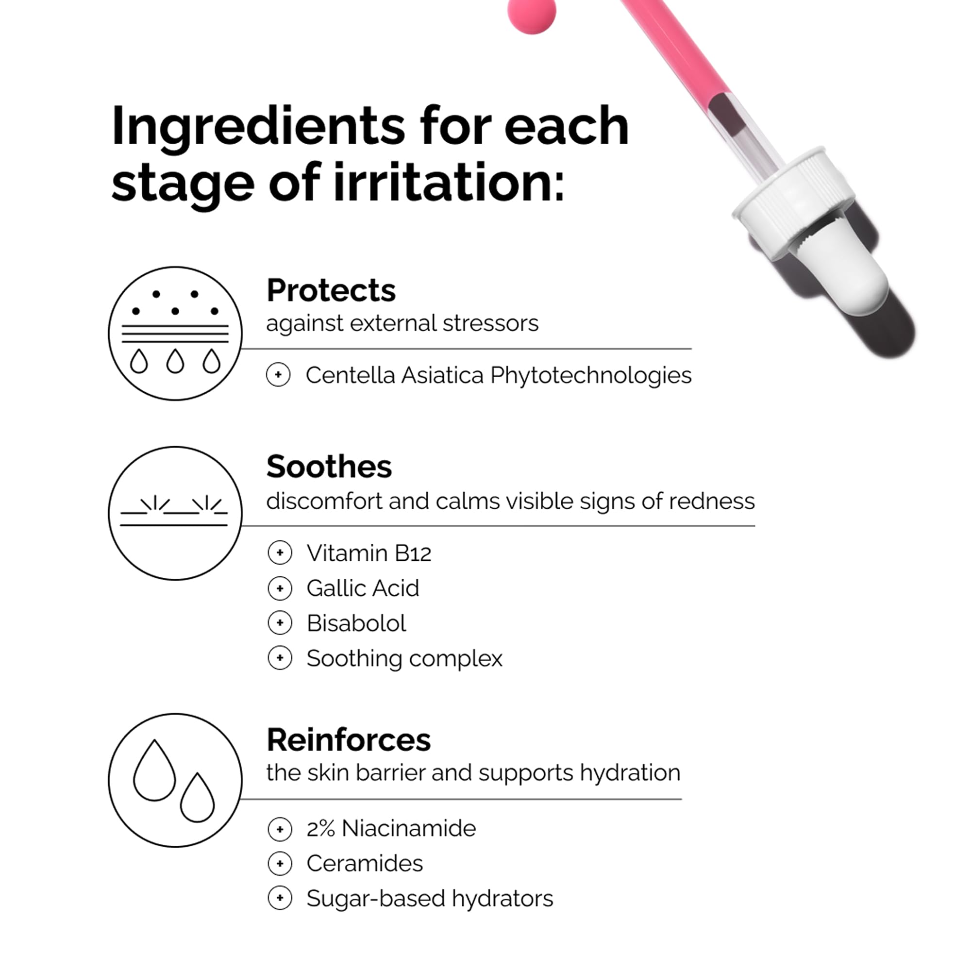 The Ordinary bottle beside moisturizer conveying barrier support routine
