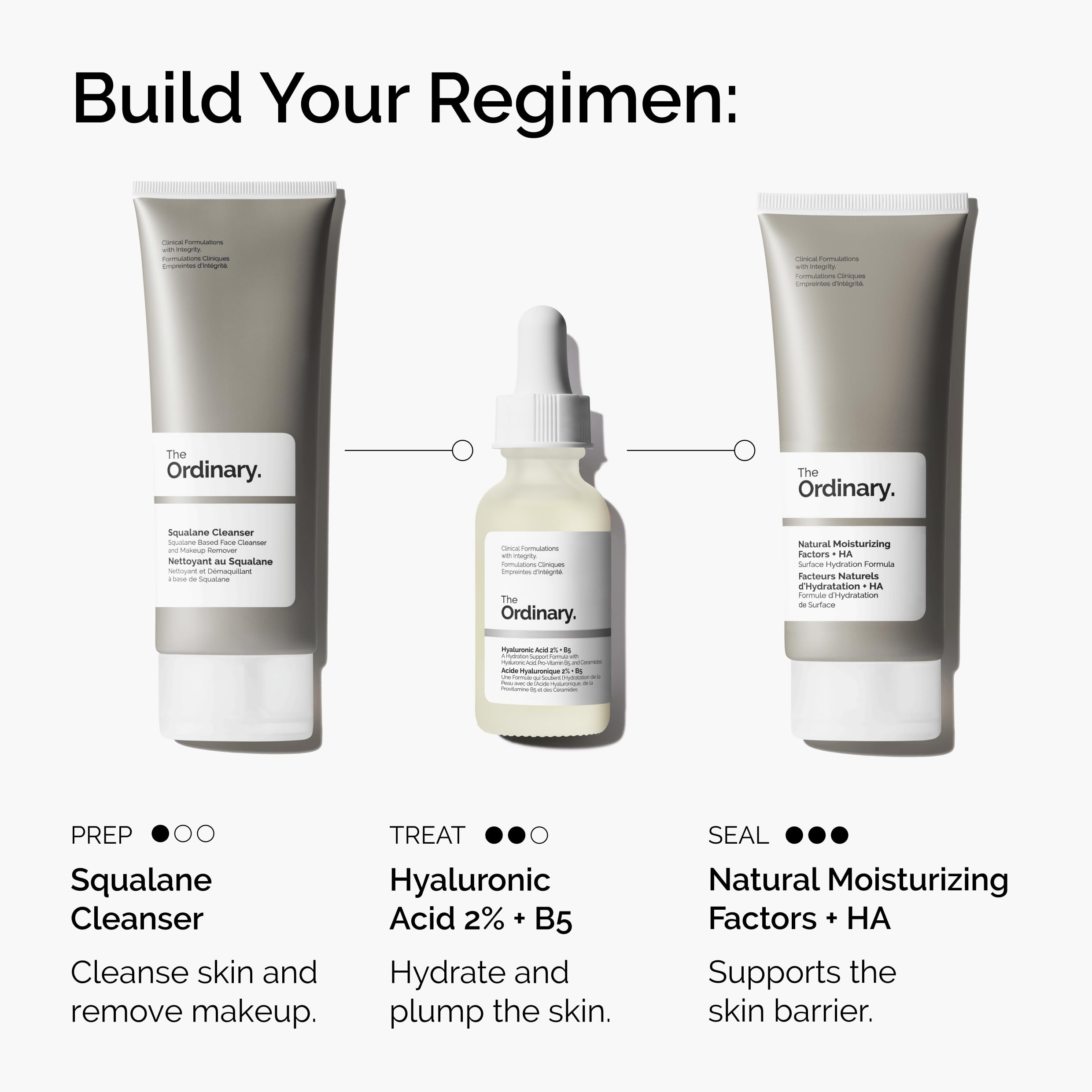 The Ordinary dispensing a drop of serum onto skin, showcasing easy, mess-free application