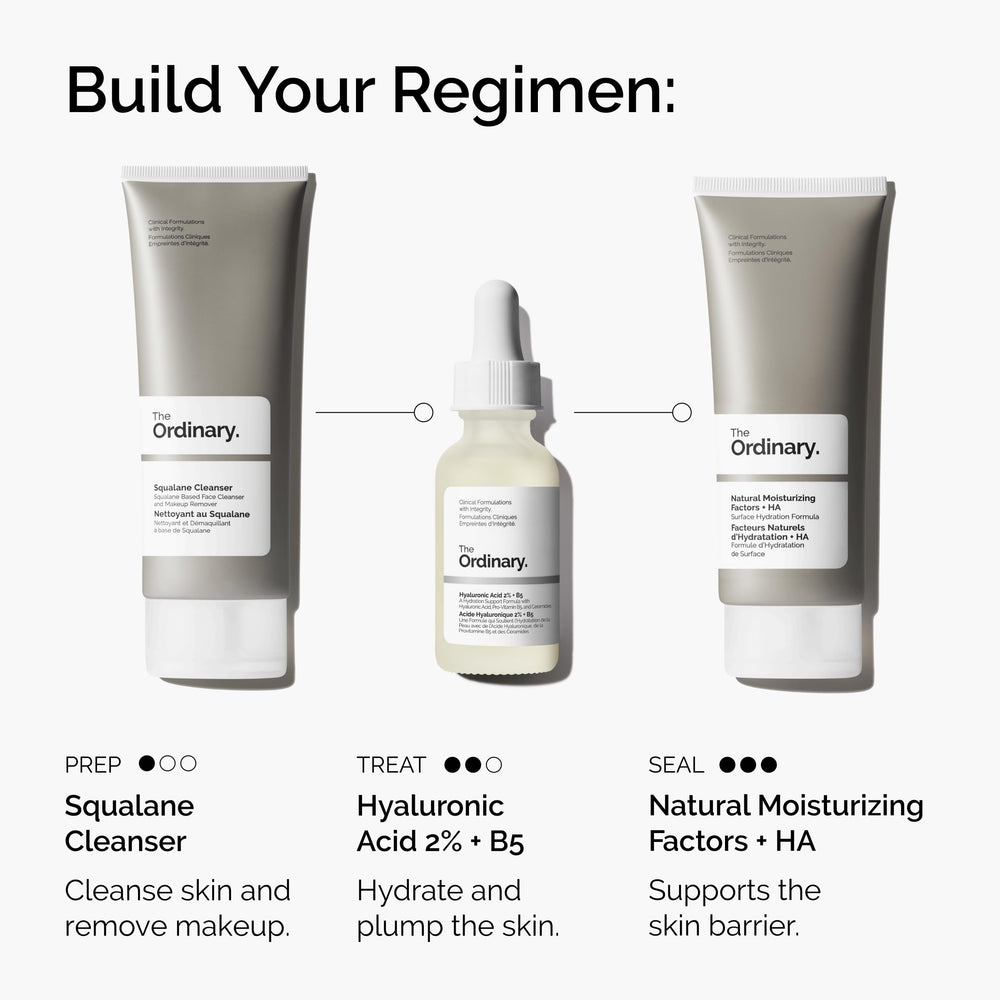 The Ordinary dispensing a drop of serum onto skin, showcasing easy, mess-free application