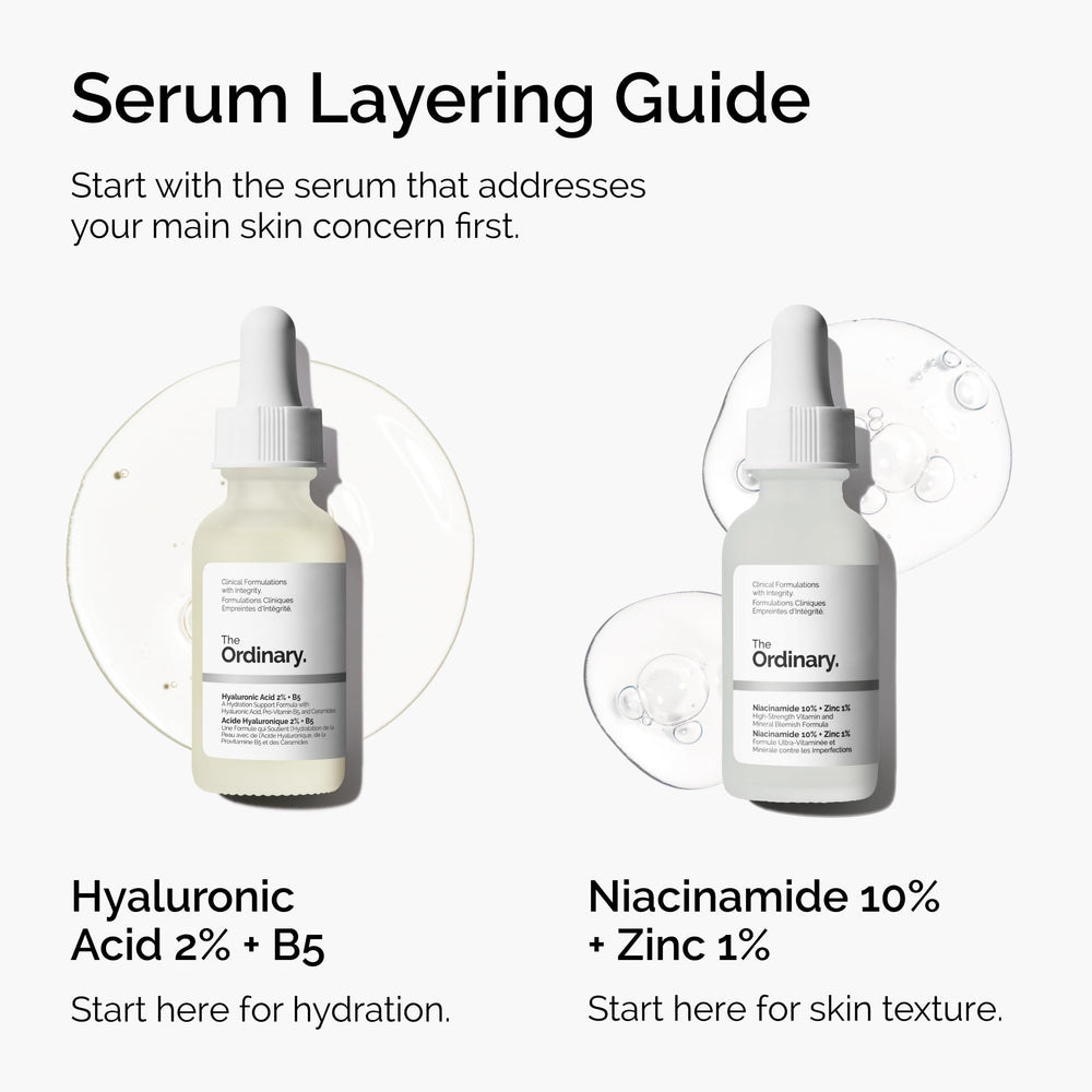 The Ordinary bottle next to a ruler to show 1 fl oz scale and travel-friendly size