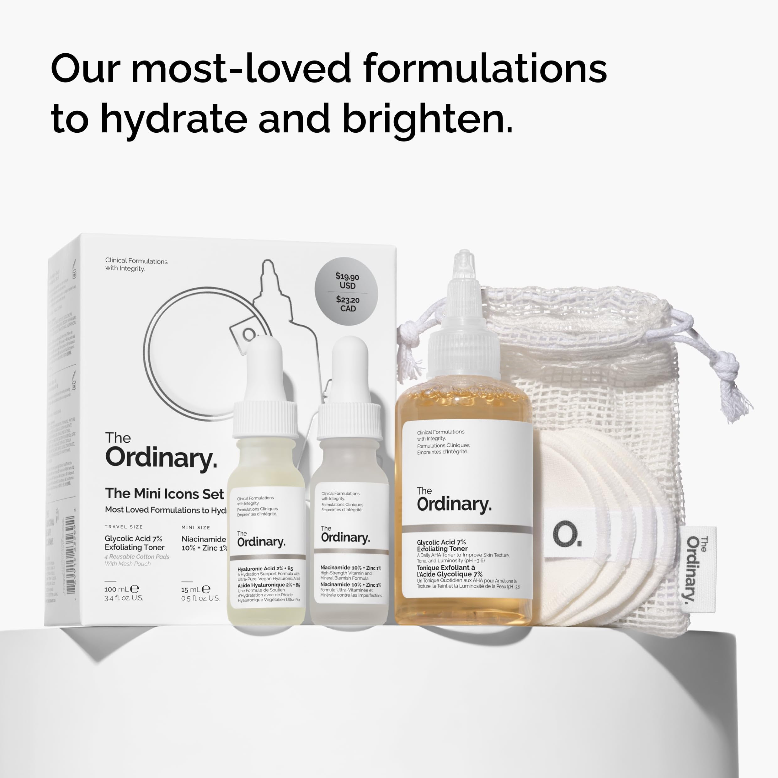 The Ordinary trio of serums grouped to show balanced routine benefits