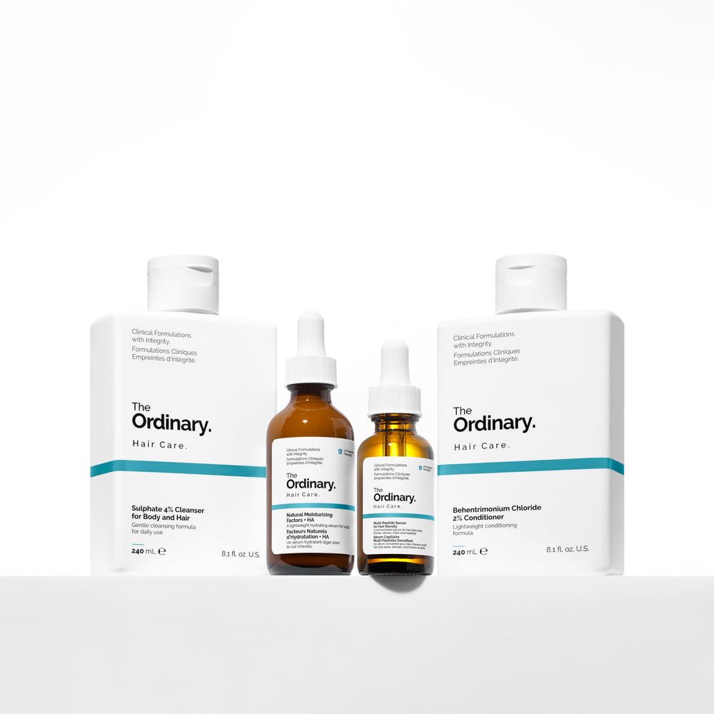The Ordinary next to ruler to show 8.1 fl oz scale for travel and storage convenience