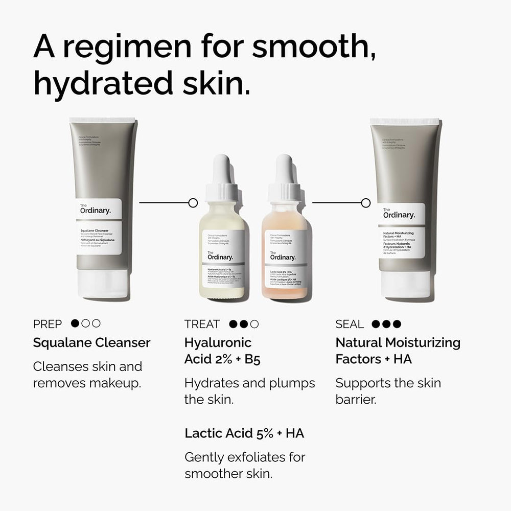 The Ordinary bottle in hand to show actual size and travel convenience
