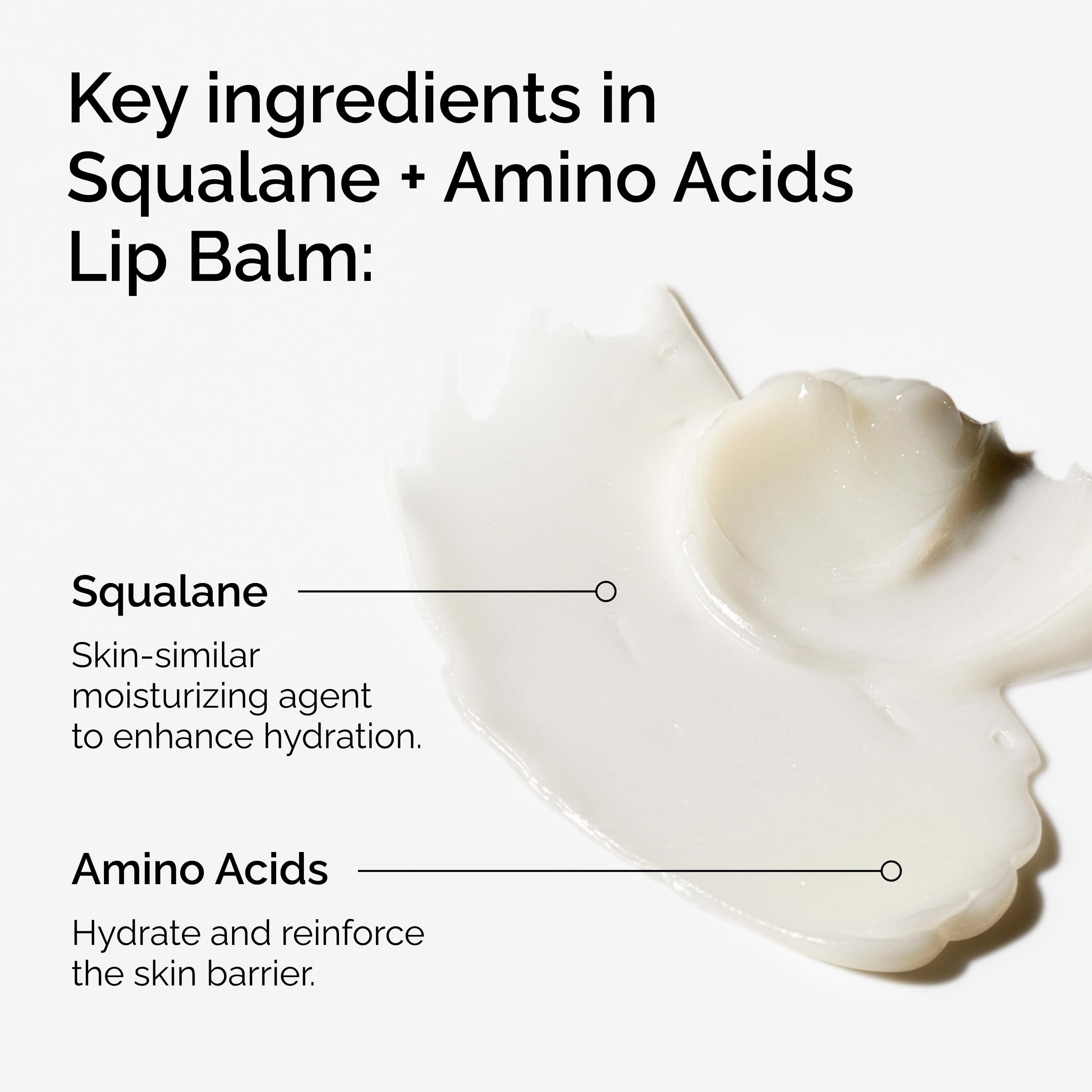 The Ordinary close-up of balm texture highlighting smooth emollient finish and quick absorption