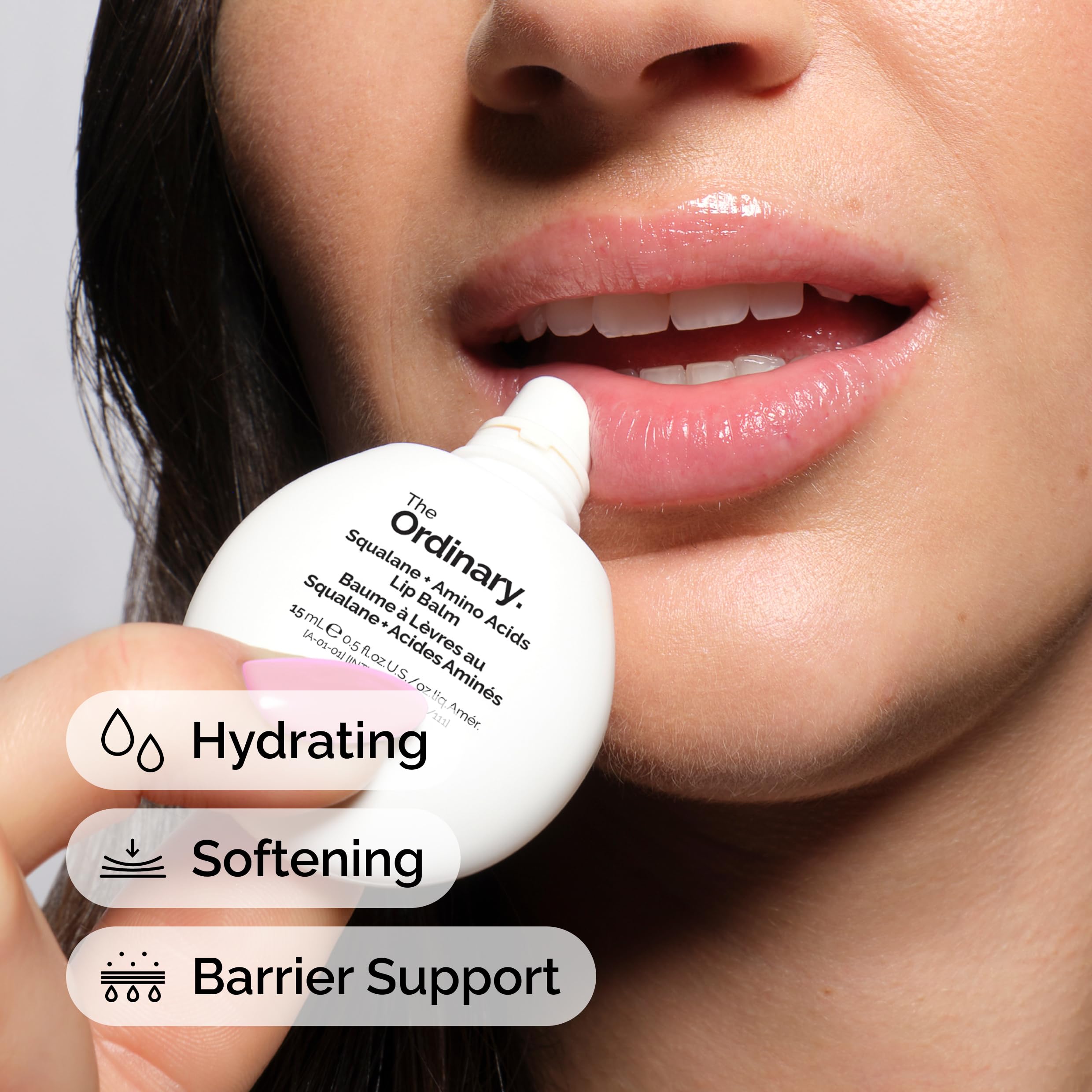 The Ordinary balm applied to cuticles and elbow illustrating targeted nourishment and softening