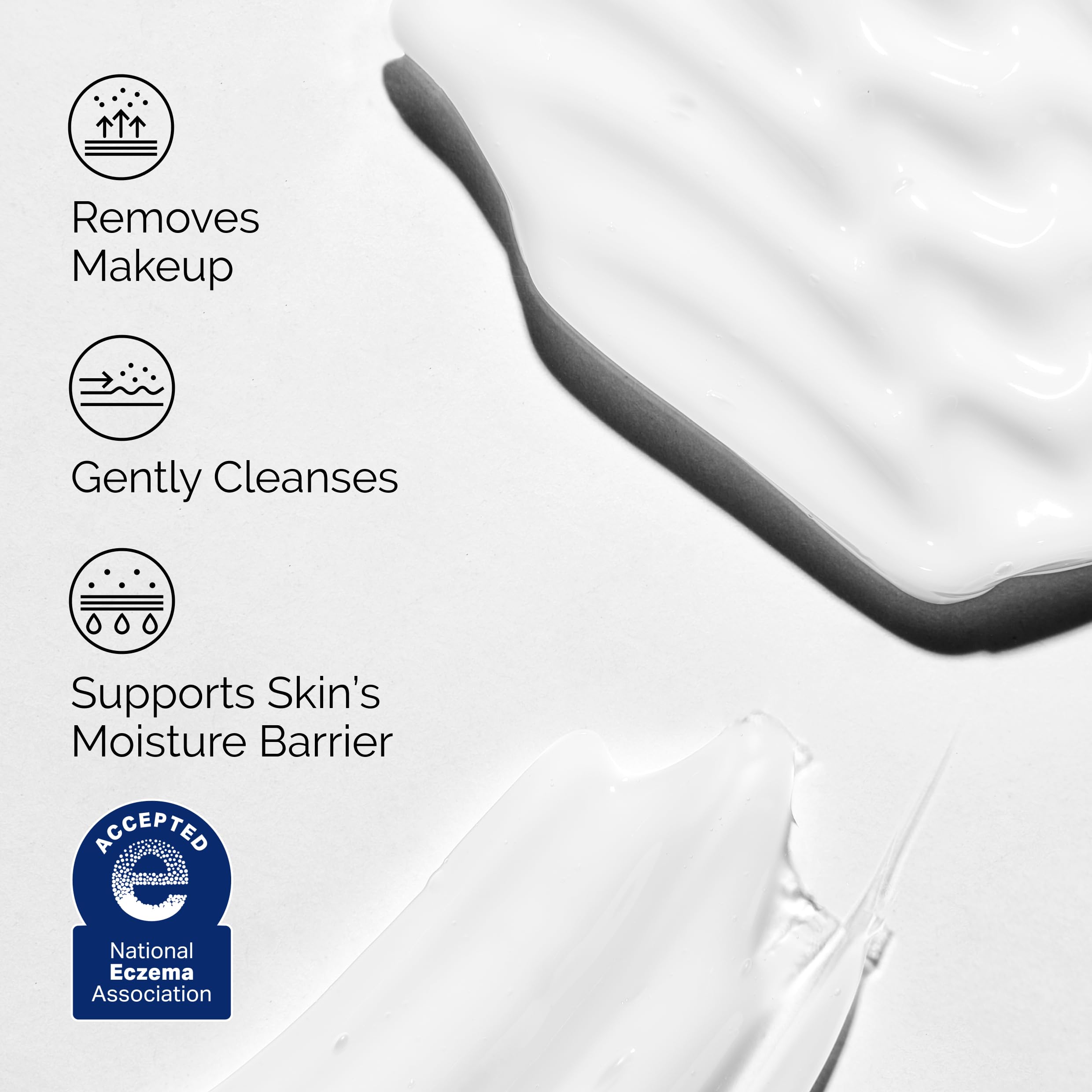 The Ordinary dissolving mascara on a cotton pad illustrating effective makeup removal