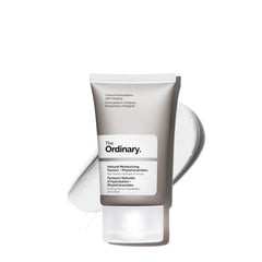 The Ordinary travel jar front view showing label and compact size benefits