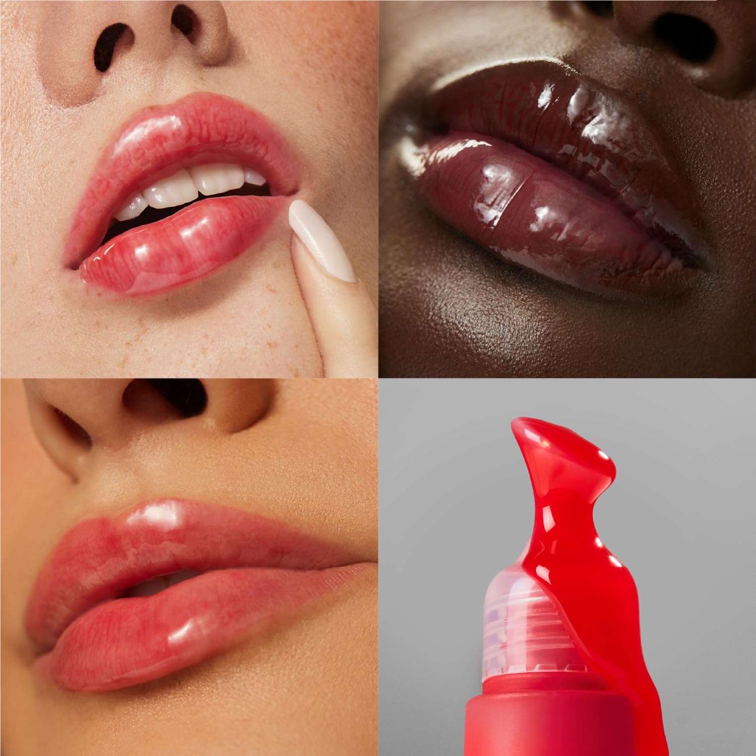 The Outset Lip Oasis Glossy Treatment tube closeup highlights vegan formula.