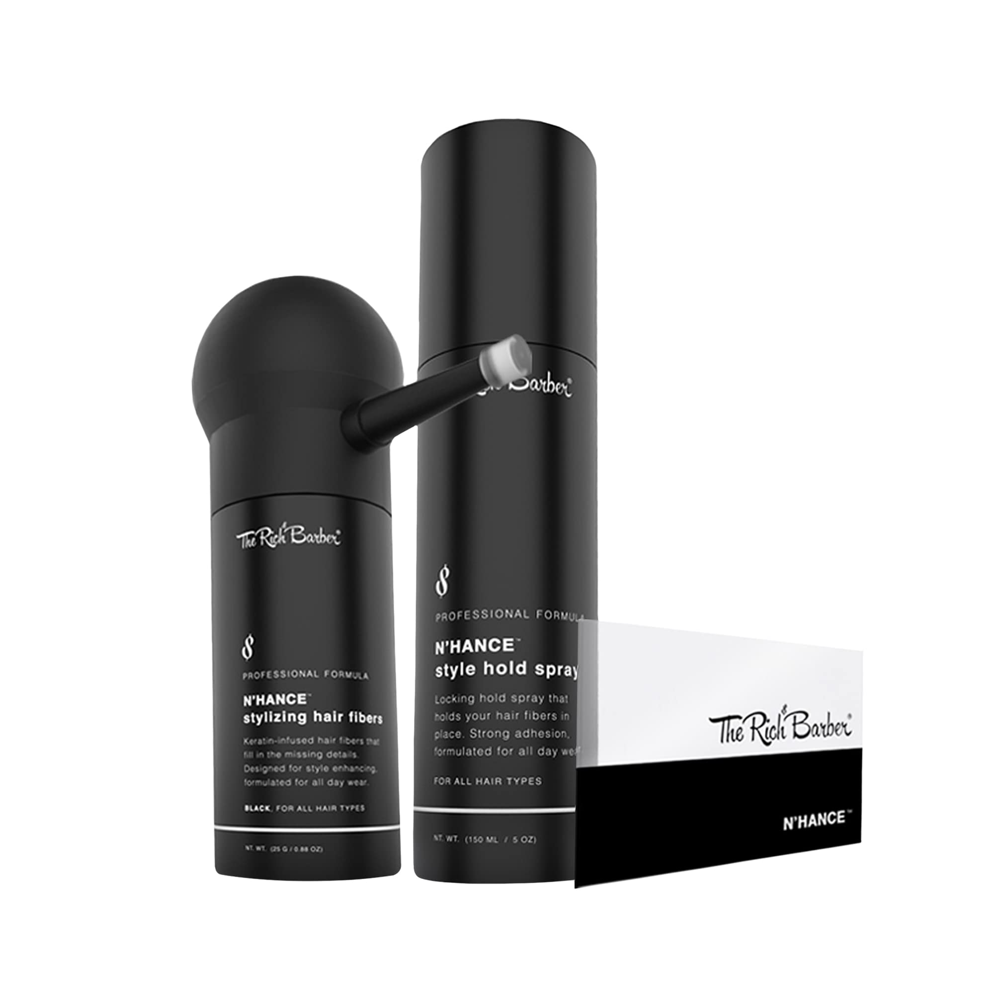 The Rich Barber N'Hance Kit II daily-use packaging signals ready-to-go styling