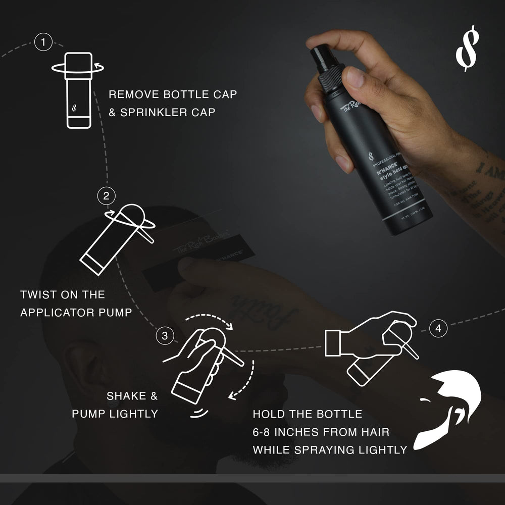 The Rich Barber N'Hance Kit II hairline-definition view highlights sharper lines