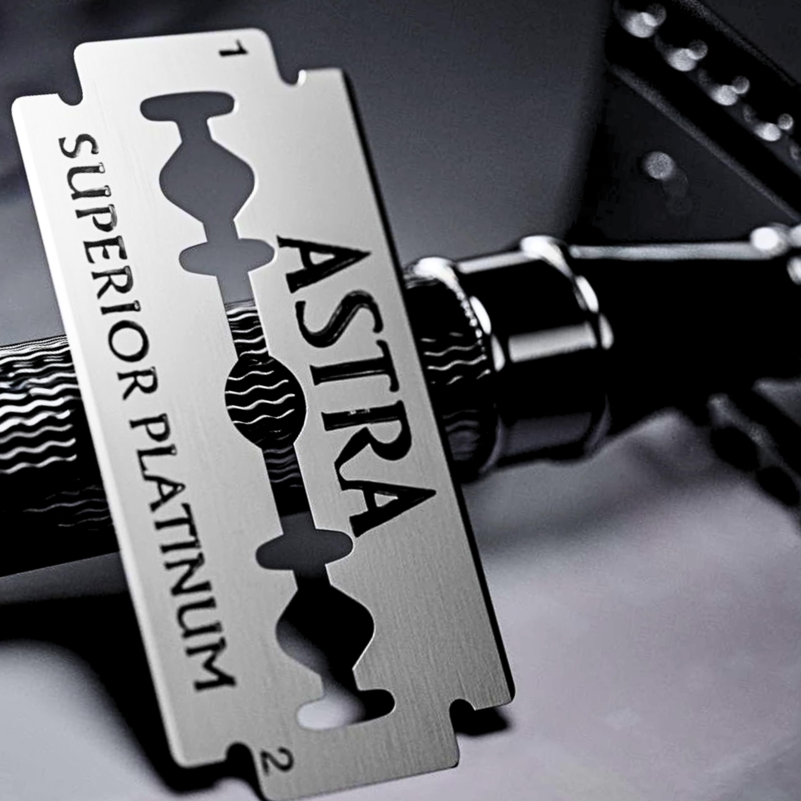 The Shave Factory packaging box captures premium branding and protective packaging for blades.
