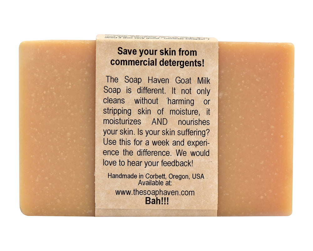 The Soap Haven goat milk honey bar ideal for babies and delicate skin.