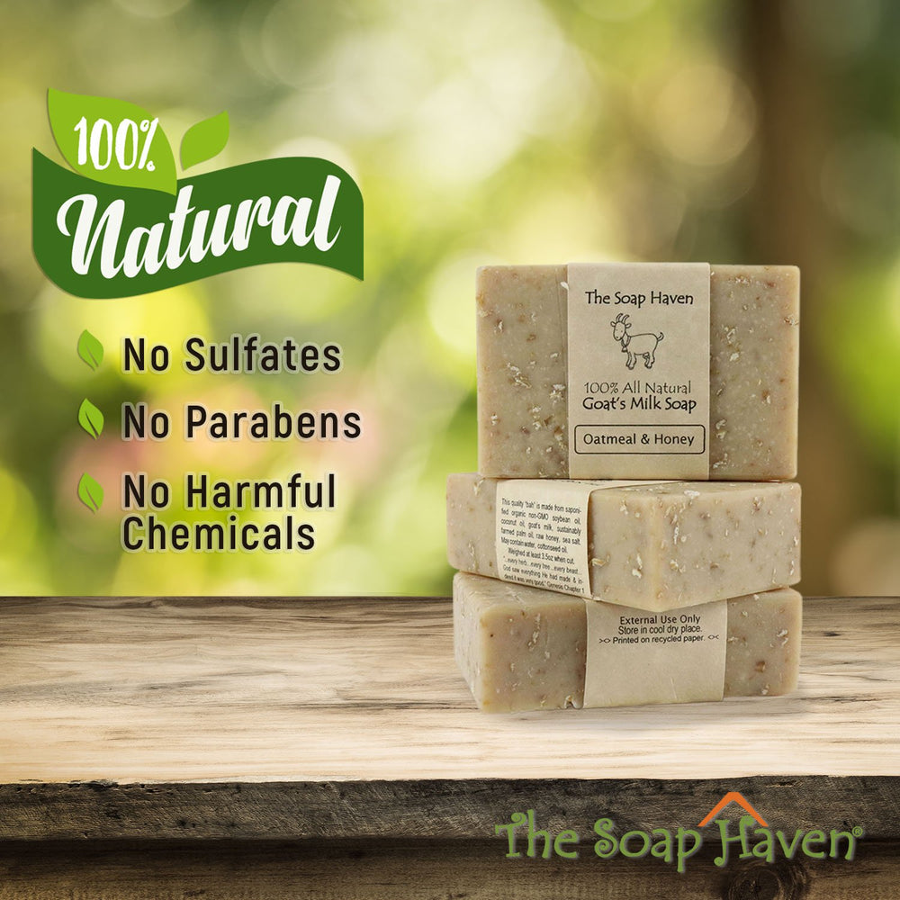 The Soap Haven Unscented bar hand shot suggests a mild, irritation free option.