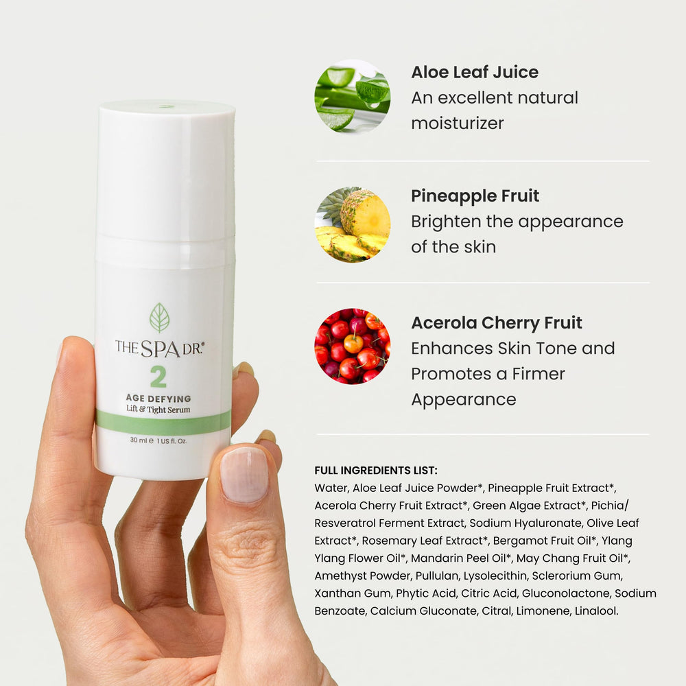 The Spa Dr. Antioxidant Serum ingredients resveratrol and chlorella focus