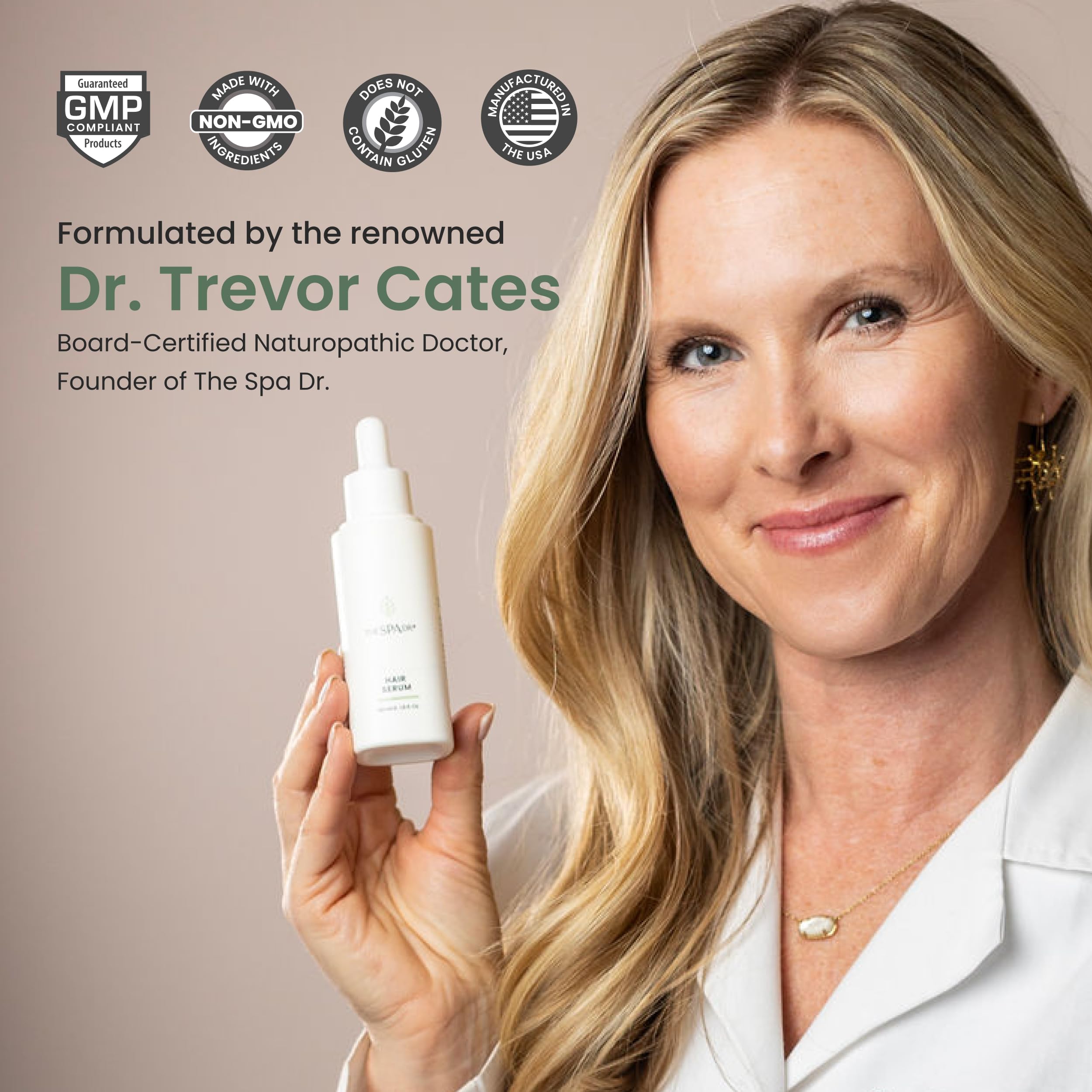 The Spa Dr. Hair Serum after use delivers subtle shine and volume.