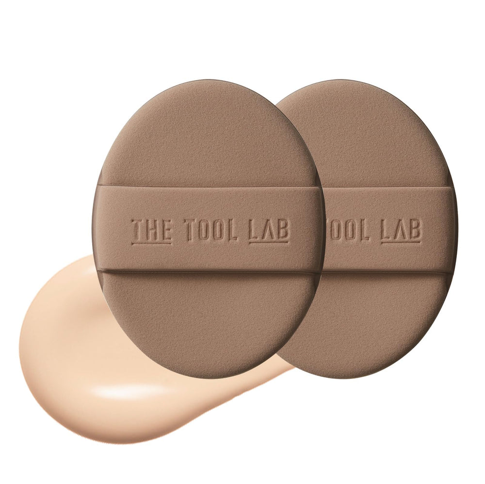 THE TOOL LAB long-lasting tension puff glow-oval for smooth liquid foundation application