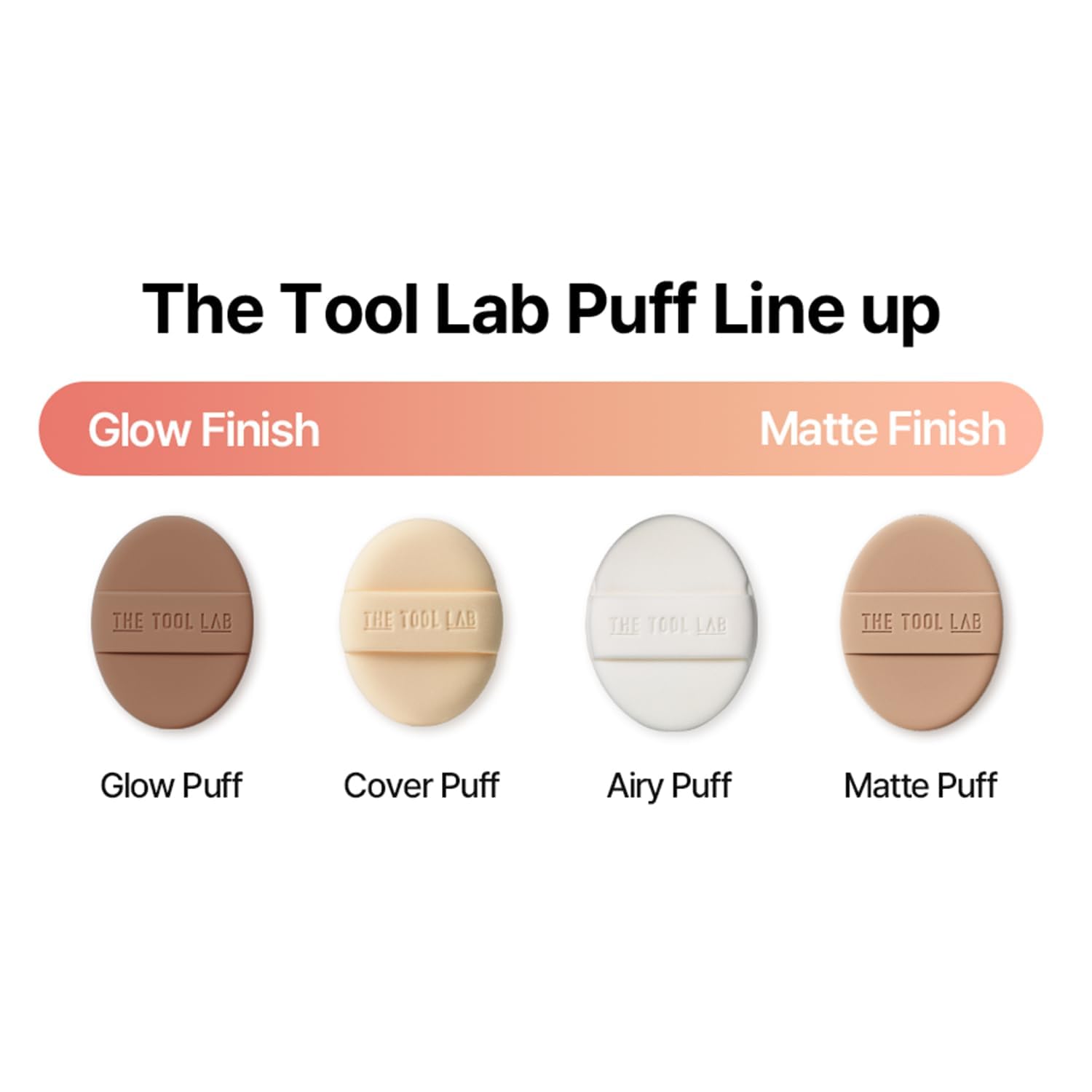 THE TOOL LAB moisture-friendly puff detail for comfortable long wear