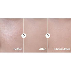 THE TOOL LAB rubycell puff closeup shows minimal absorption and natural finish