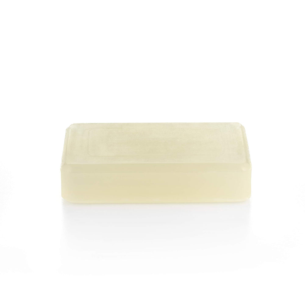 The Unscented Company unscented soap bar closeup highlights a simple, fragrance-free formula.