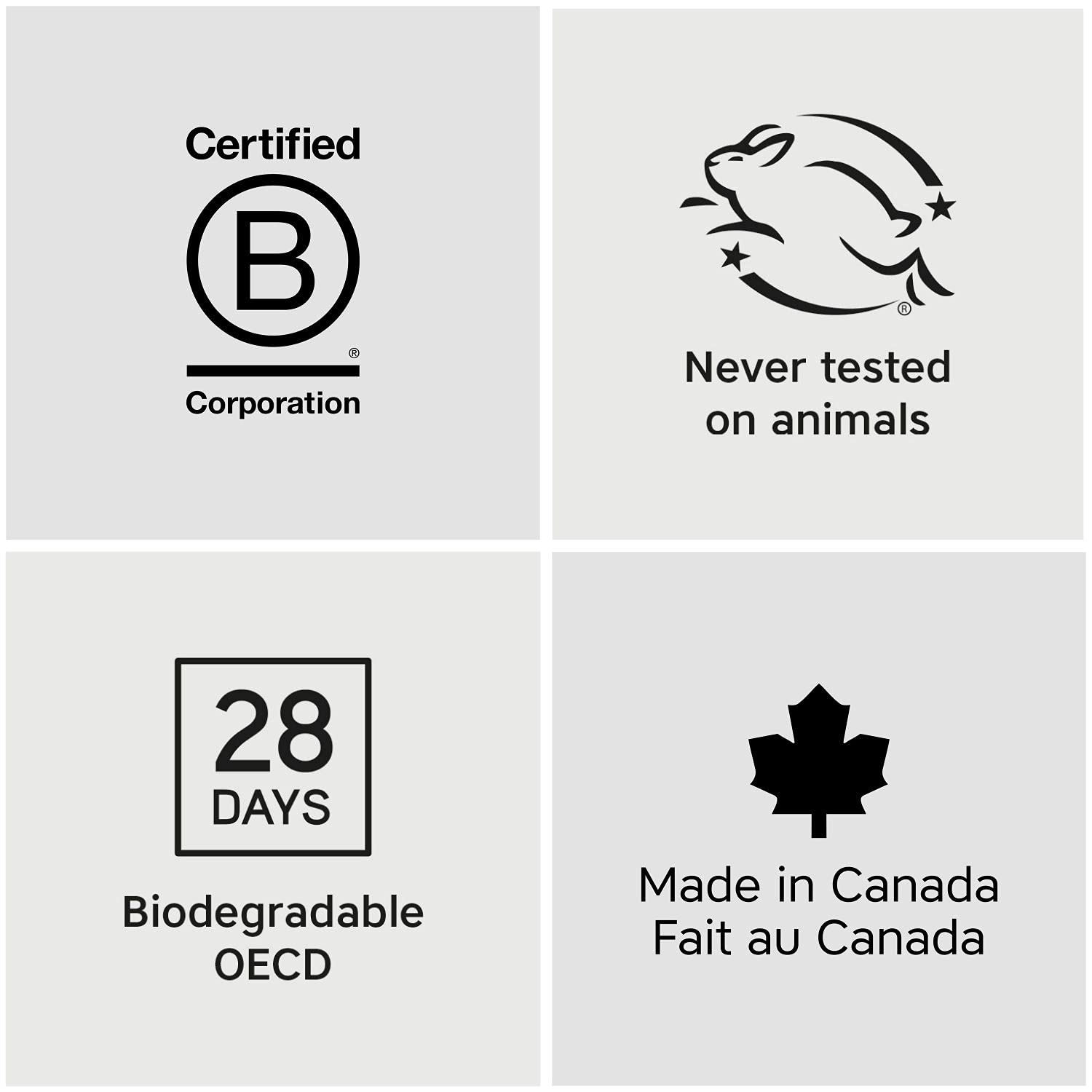 The Unscented Company packaging photo suggests a sustainable routine with unscented bar.