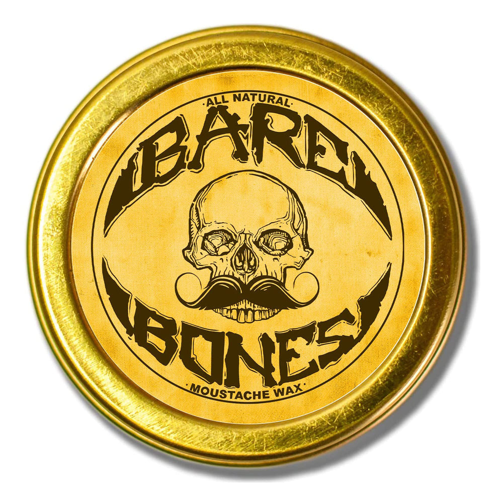 The Vintage Grooming Co Bare Bones wax tin, compact for on-the-go styling with medium hold.