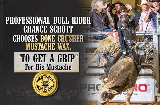 The Vintage Grooming Co moustache wax application with hands shows precise control and shaping.