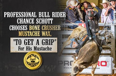 The Vintage Grooming Co moustache wax application with hands shows precise control and shaping.