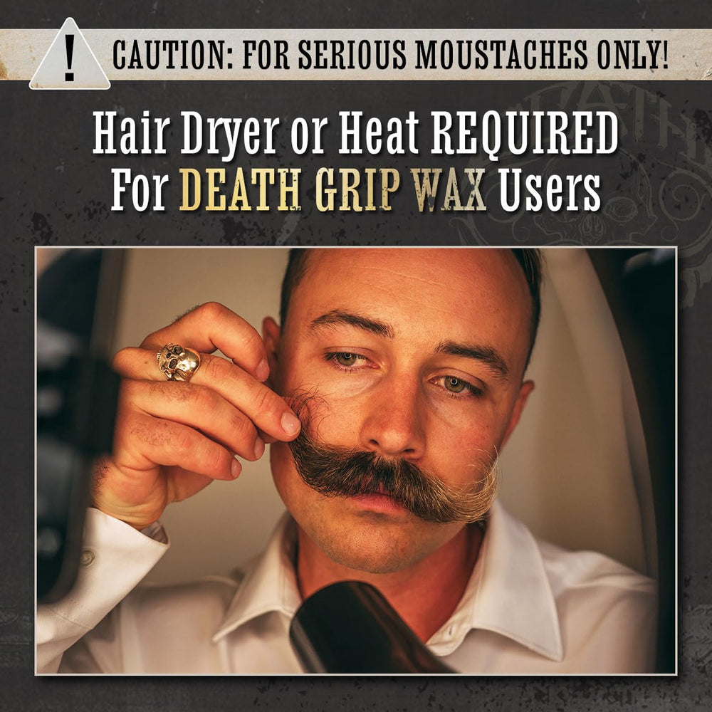 THE VINTAGE GROOMING CO Death Grip unscented formula keeps moustache neutral.